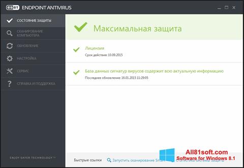Screenshot ESET Endpoint Antivirus Windows 8.1