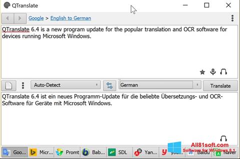 Screenshot QTranslate Windows 8.1