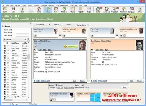 Screenshot Family Tree Builder Windows 8.1