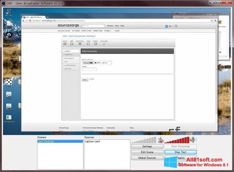 Screenshot Open Broadcaster Software Windows 8.1