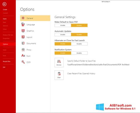 Screenshot PDF Architect Windows 8.1
