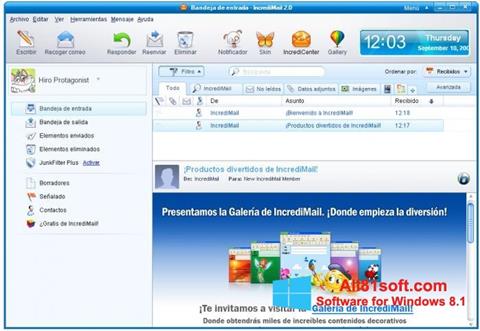 Screenshot IncrediMail Windows 8.1