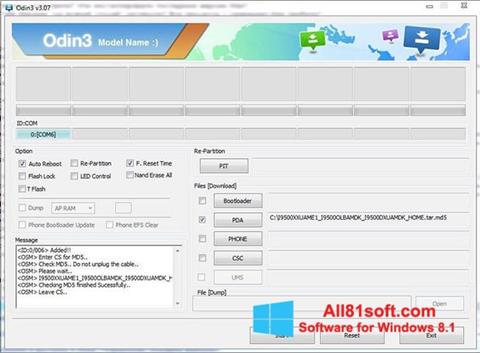 Screenshot Odin Windows 8.1