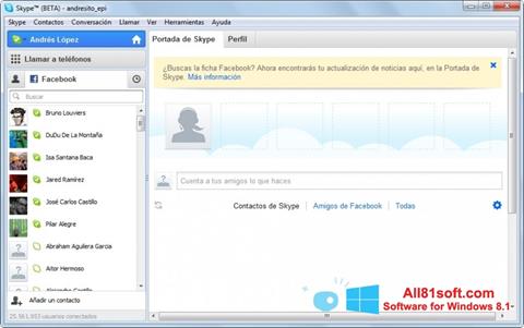 Screenshot Skype Beta Windows 8.1