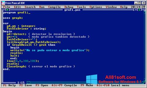 Screenshot Free Pascal Windows 8.1